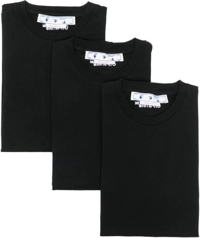 Off-White Set van 3 T-shirts Zwart