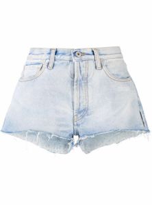 Off-White Shorts met franje Blauw