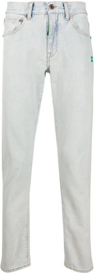 Off-White Slim-fit jeans Blauw