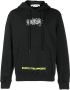 Off-White Hoodie met tekst Zwart - Thumbnail 1