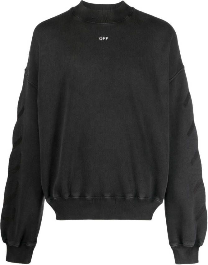 Off-White S.Matthew katoenen sweater Zwart