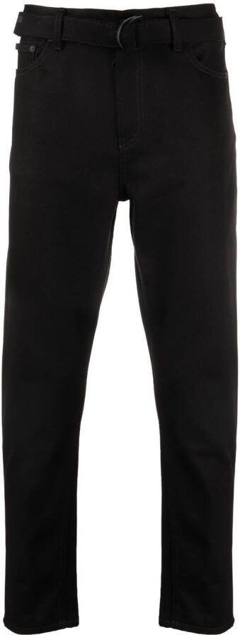 Off-White Indust ceintuur skinny jeans Zwart