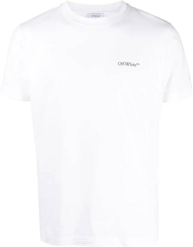 Off-White T-shirt met Arrows-logoprint Wit