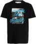 Off-White T-shirt met grafische print Zwart - Thumbnail 1