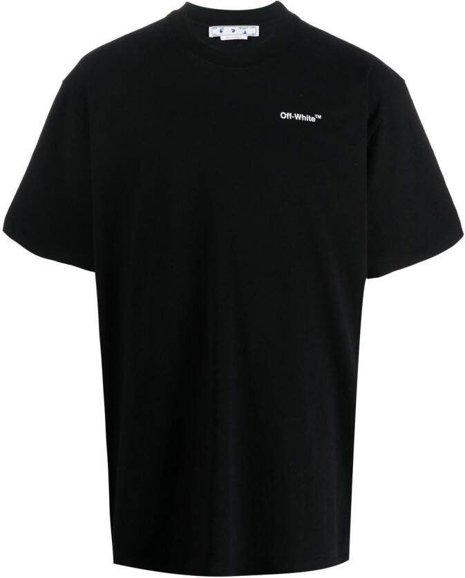 Off-White T-shirt met logoprint BLACK WHITE