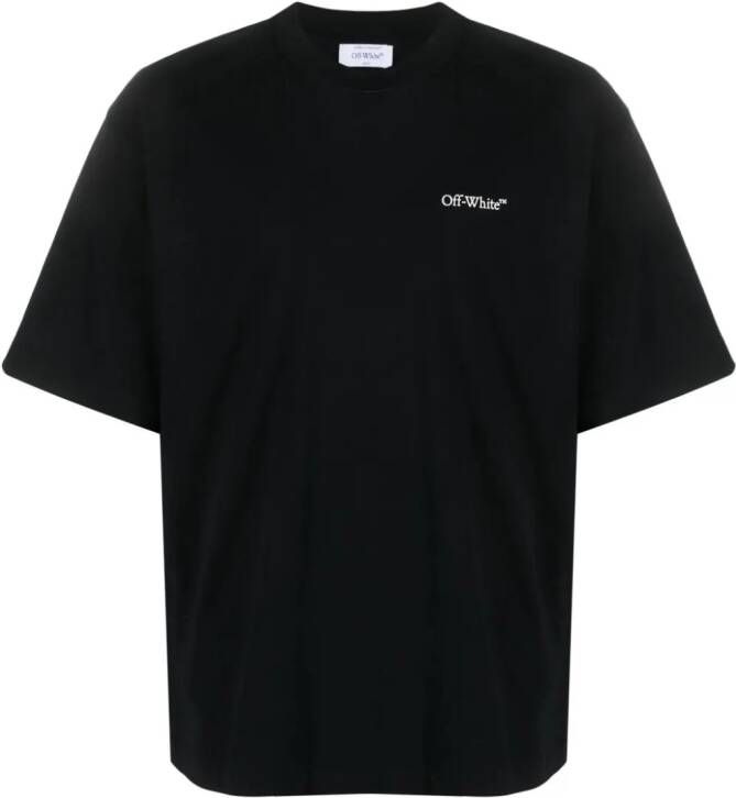 Off-White T-shirt met logoprint Zwart