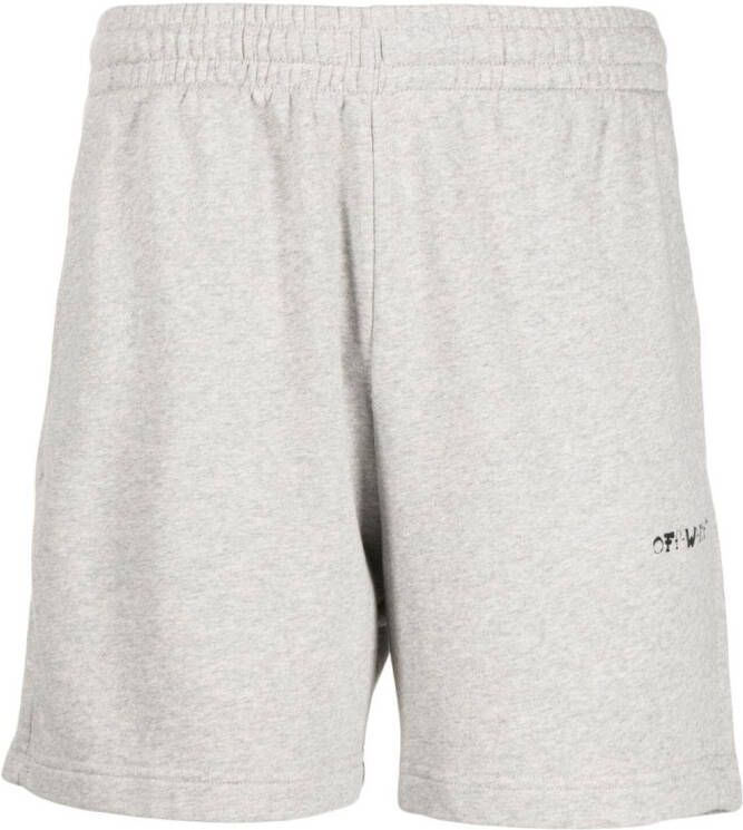 Off-White Trainingsshorts met logoprint Grijs