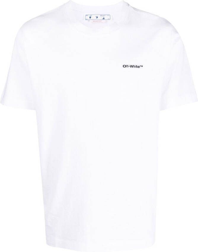 Off-White T-shirt met print WHITE BLACK