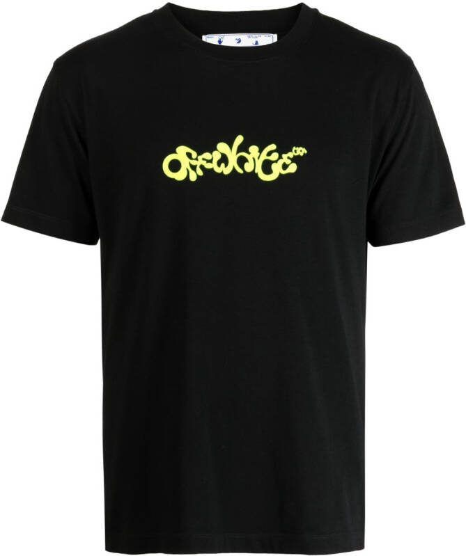 Off-White T-shirt met print Zwart