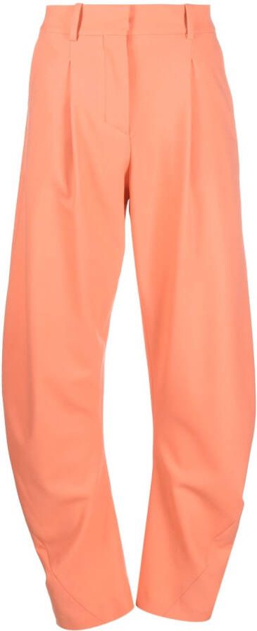Off-White Pantalon met toelopende pijpen Oranje