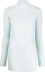 Off-White Doorzichtige mini-jurk Blauw