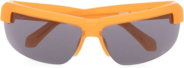 Off-White Toledo zonnebril met rechthoekig montuur Oranje