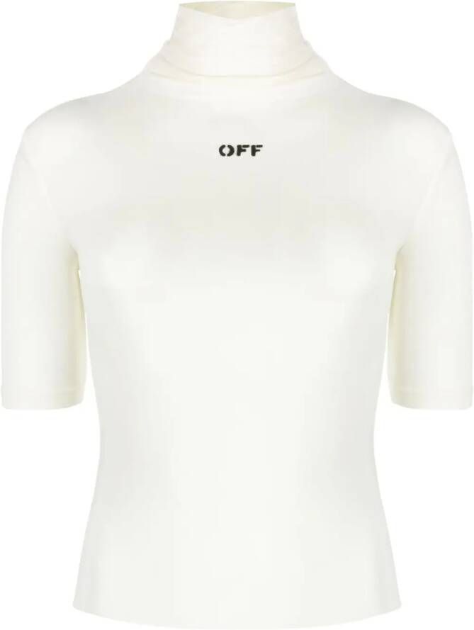 Off-White Top met col Wit