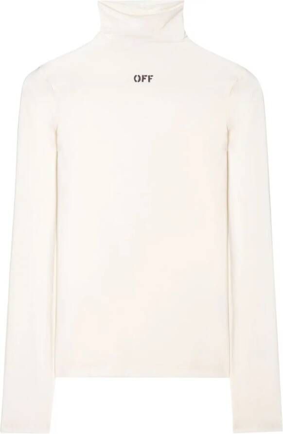 Off-White Top met logoprint Wit