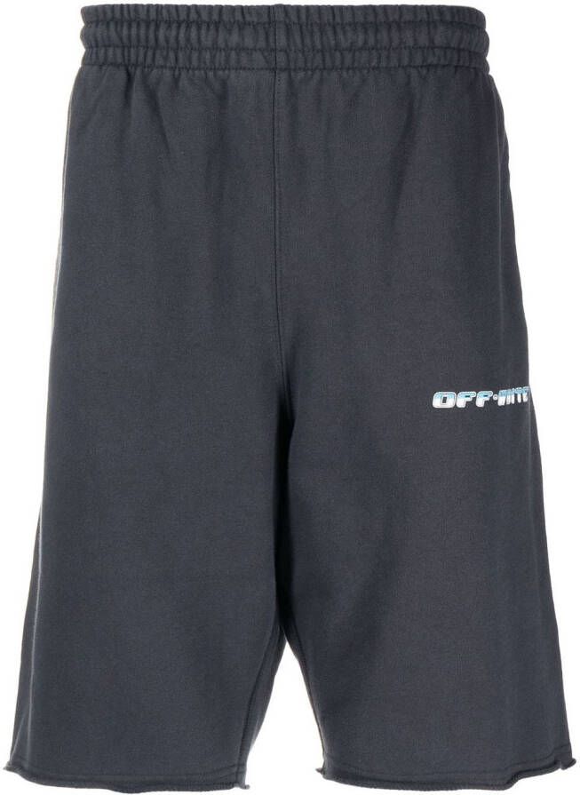 Off-White Trainingsshorts met logoprint Grijs