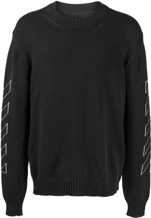 Off White Truien met ronde hals Black Heren