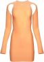 Off-White Uitgesneden mini-jurk Oranje - Thumbnail 1