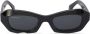 Off-White Eyewear Venezia uitgesneden zonnebril Zwart - Thumbnail 1