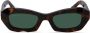 Off-White Eyewear Venezia zonnebril met rechthoekig montuur Bruin - Thumbnail 1