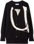 Off-White Vest met intarsia logo Zwart - Thumbnail 1
