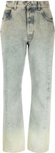 Off-White Jeans met verwassen-effect Groen
