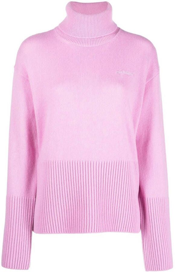 Off-White Wollen trui Roze