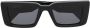 Off-White Eyewear Zonnebril met rechthoekig montuur Zwart - Thumbnail 1