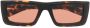 Off-White Eyewear Zonnebril met vierkant montuur Bruin - Thumbnail 1