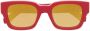Off-White Zurich zonnebril met vierkant montuur Rood - Thumbnail 1