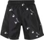 Off-White Zwembroek met print Zwart - Thumbnail 1