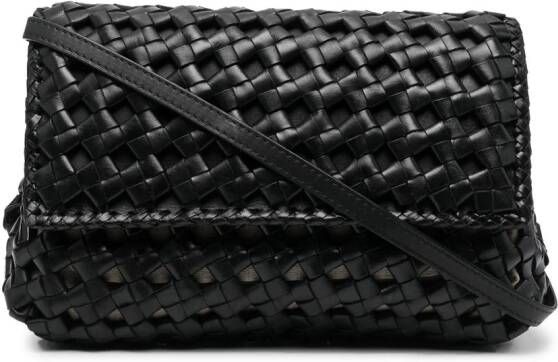 Officine Creative Geweven crossbodytas Zwart