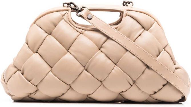 Officine Creative Helen leren shopper Beige