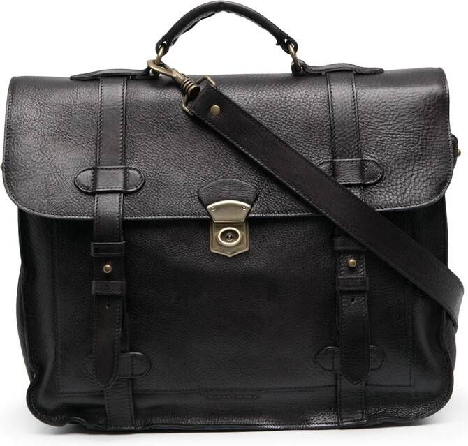 Officine Creative Leren boekentas Zwart
