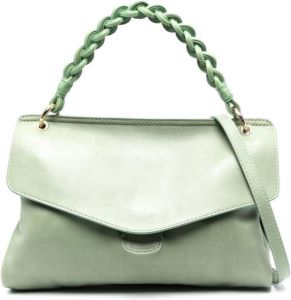 Officine Creative Nolita schoudertas met geweven handgreep Groen