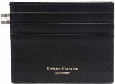 Officine Creative Pasjeshouder met logo-reliëf Zwart