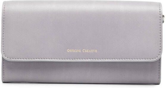 Officine Creative Portemonnee met logoprint Grijs