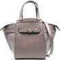 Officine Creative Saddle leren shopper Grijs - Thumbnail 1