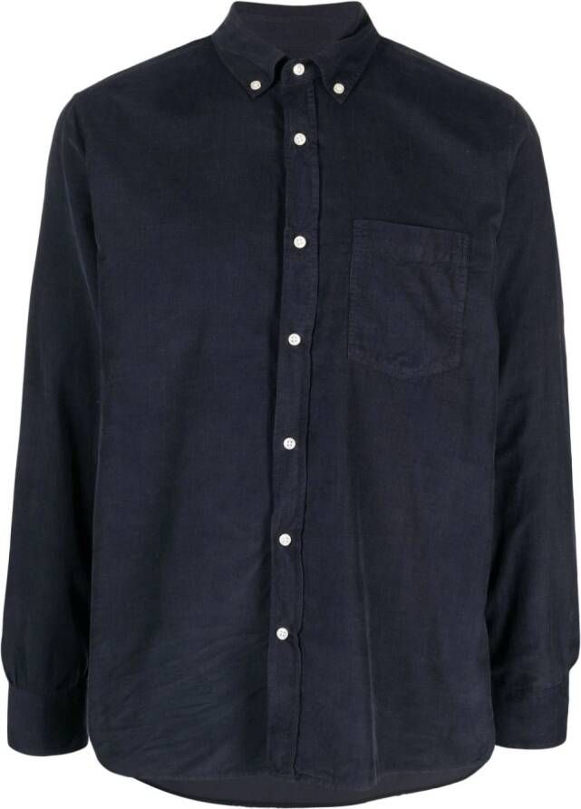 Officine Generale Button-down overhemd Blauw