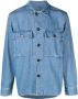 Officine Generale Denim overhemd Blauw - Thumbnail 1