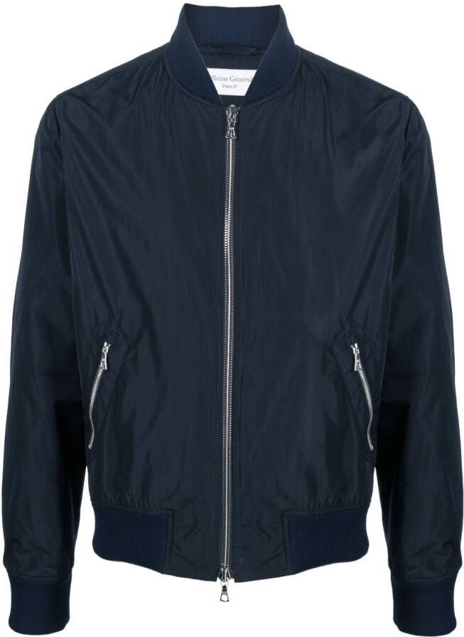 Officine Generale Bomberjack met rits Blauw