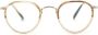 Oliver Peoples Bril met rond montuur Beige - Thumbnail 1