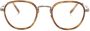 Oliver Peoples Bril met rond montuur Bruin - Thumbnail 1