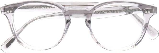 Oliver Peoples Bril met rond montuur Grijs