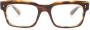 Oliver Peoples Bril met vierkant montuur Bruin - Thumbnail 1