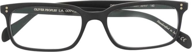 Oliver Peoples Denison bril met vierkant montuur Grijs