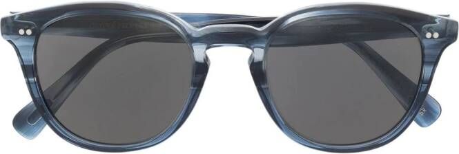 Oliver Peoples Desmon zonnebril met vierkant montuur Blauw