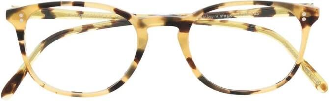 Oliver Peoples Finley Vintage bril met vierkant montuur Bruin
