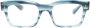 Oliver Peoples Hollins bril met rechthoekig montuur Blauw - Thumbnail 1