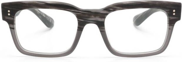 Oliver Peoples Hollins bril met vierkant montuur Grijs