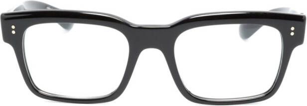 Oliver Peoples Hollins bril met vierkant montuur Zwart